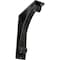 Ekena Millwork Legacy Wrought Iron Bracket, (Triple center brace), Antiqued Silver 2"W x 5 1/2"D x 8"H BKTM02X05X08TLEASV - alternate 1